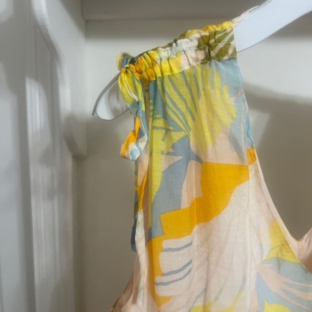 1. State Yellow and Blue Floral Maxi Dress - Picture 4 of 6